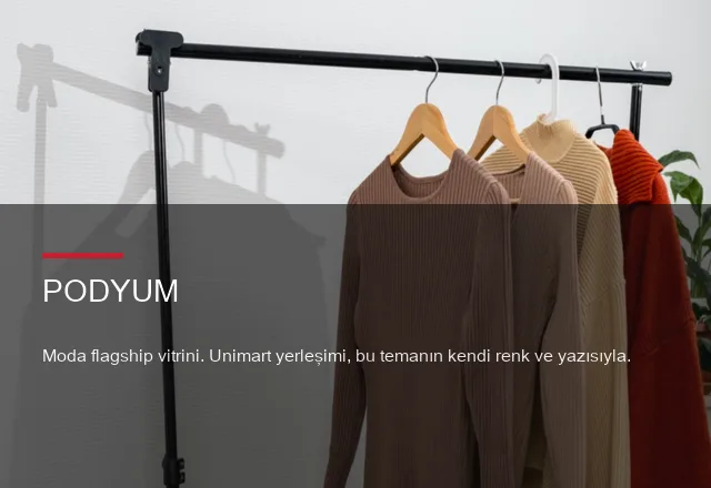 Podyum teması önizlemesi